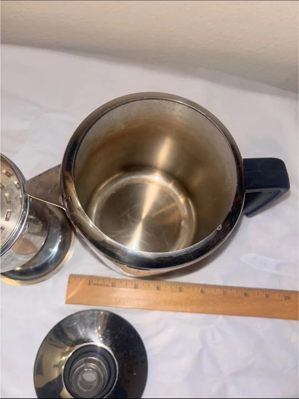 Vintage Stainless Steel Stovetop Coffee Percolator  Arcosteel